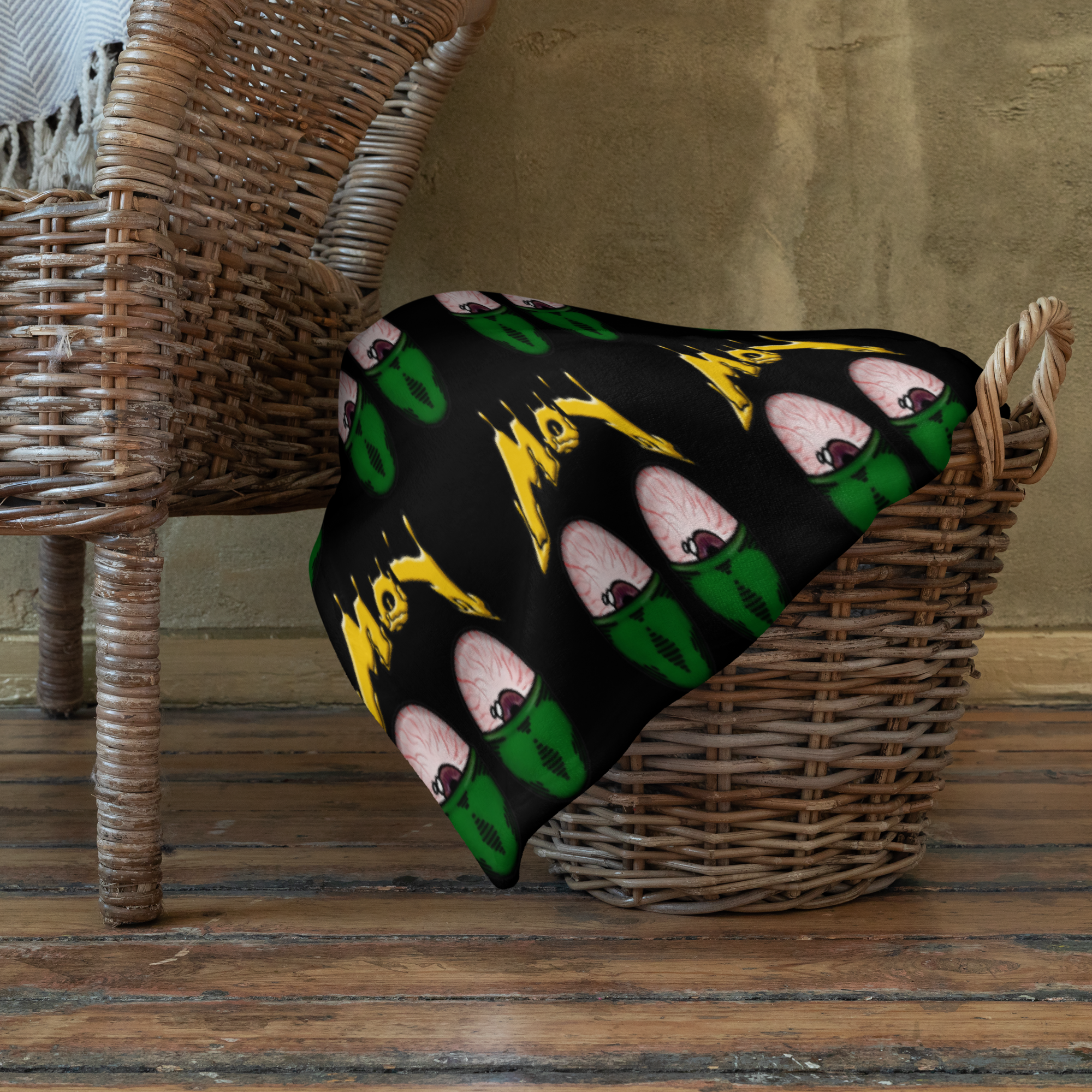 Eyes Low Throw Blanket